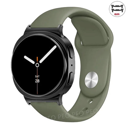 Sports Silicone Strap for Samsung Galaxy Watch 8 40mm 44mm Band No Gaps Correa Bracelet for Galaxy 8 Classic 46mm Accessories
