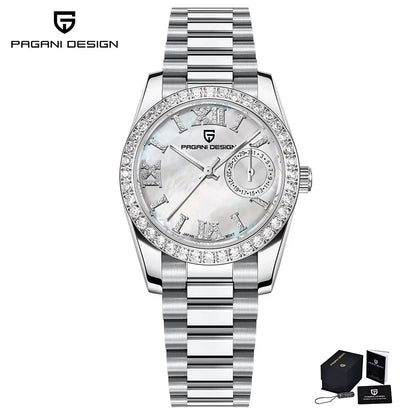 PAGANI DESIGN 2025 Nouvelle Montre-bracelet pour femme 32MM Montre à Quartz de Luxe Élégante pour Femme Montres Étanche Tendance Horloge Saphir