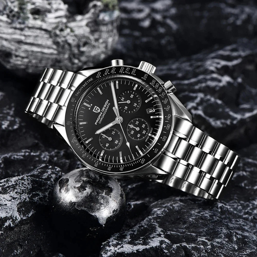 2026 New PAGANI DESIGN Mens Watches Top Brand Luxury Automatic Quartz Chronograph Waterproof Sport Stainless Steel Clock Relogio