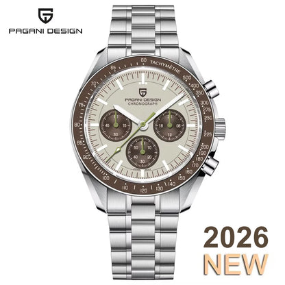 2026 PAGANI DESIGN Nouvelles Montres Homme Marque de Luxe Chronographe Automatique Quartz Étanche Sport Acier Inoxydable Horloge Relogio