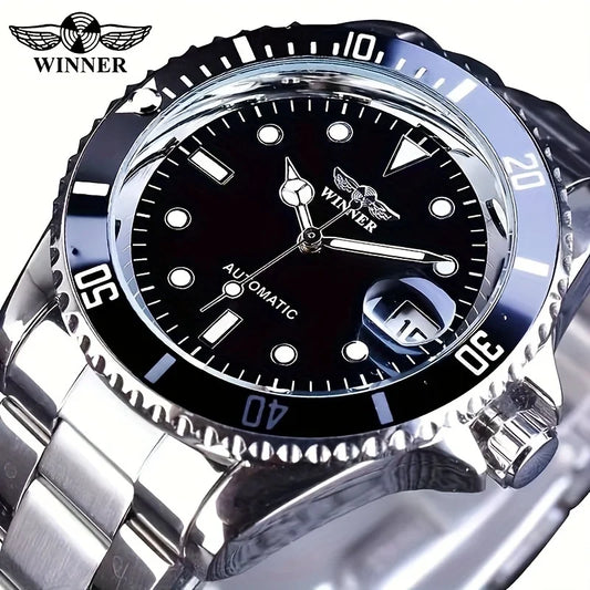 New Luxury Men's Watch, Business-Style Skeleton Automatic Mechanical Watch, Party Fashion Watch, High-Value Stylish Brand-Name Wristwatch, Fashionable and Exquisite Birthday Gift Watch