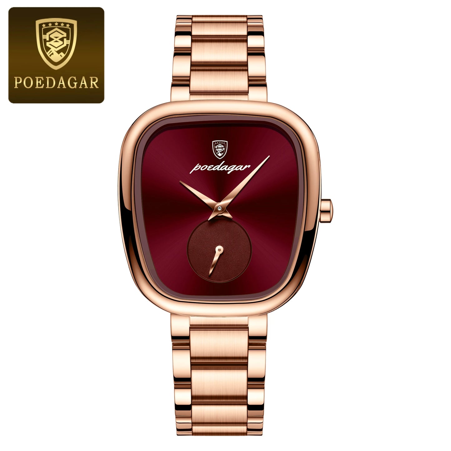POEDAGAR Elegant Luxury Watch For Woman Waterproof Stainless Steel Women's Quartz Watches Simple High Quality Ladies Wristwatch