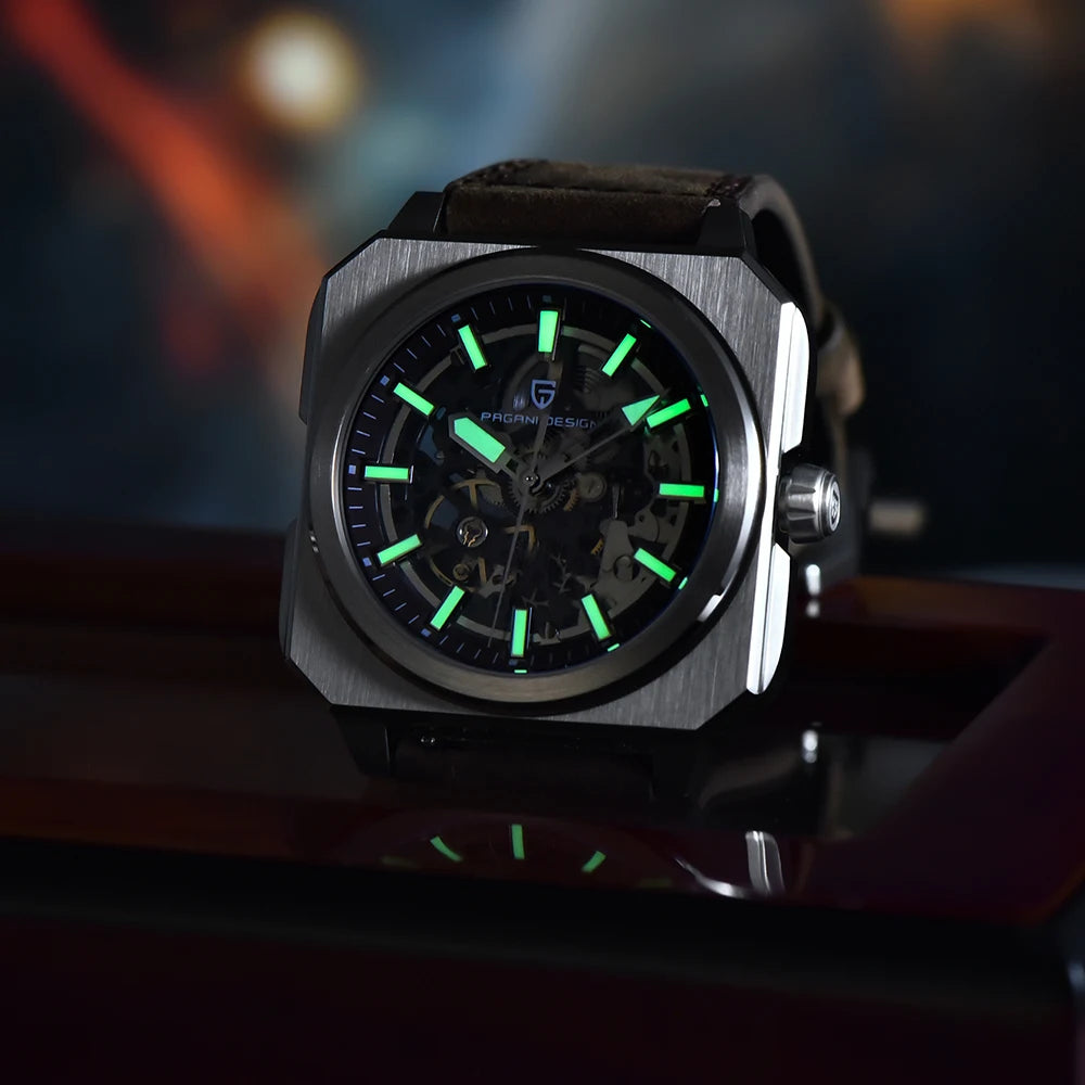 Montre Squelette Automatique ChronoState Aero Pulse 38mm pour Hommes