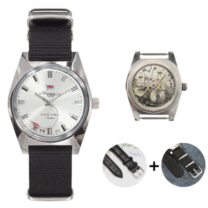 ChronoState Shanghai 8120 – Montre mécanique rétro 36MM | Mouvement manuel Montre vintage homme