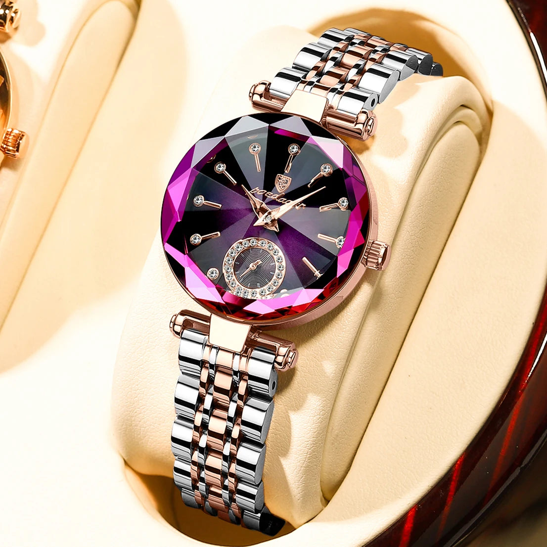 POEDAGAR Luxury Elegant Ladies Wristwatch Waterproof Stainless Steel Quartz Watches For Woman Simple Casual Dress Women's Watch