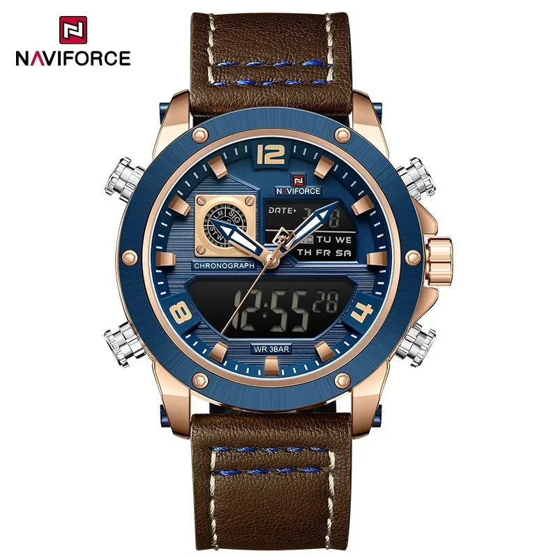 NAVIFORCE NF9236 Dual Display Military Chronograph Watch