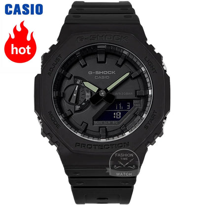 Montre Casio homme G-Shock ultra-fine, montre de sport étanche 200m, montres LED, horloge numérique série GA-2100