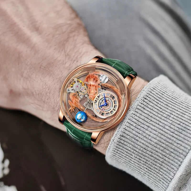 ChronoState Stellar Diamond Astronomical Luxury Quartz Watch for Men