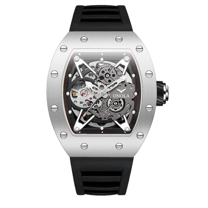 Luxury Watches Men ONOLA Fashion Hollow Full-automatic Mechanical Tape Waterproof Watch for Men Montres Pour Hommes Clock