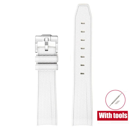 Bracelet de plongée 20mm pour Omega X Swatch Joint MoonSwatch Hommes Femmes Embout incurvé Arc Bracelet en caoutchouc TPU pour Outils de bracelet de montre Rolex