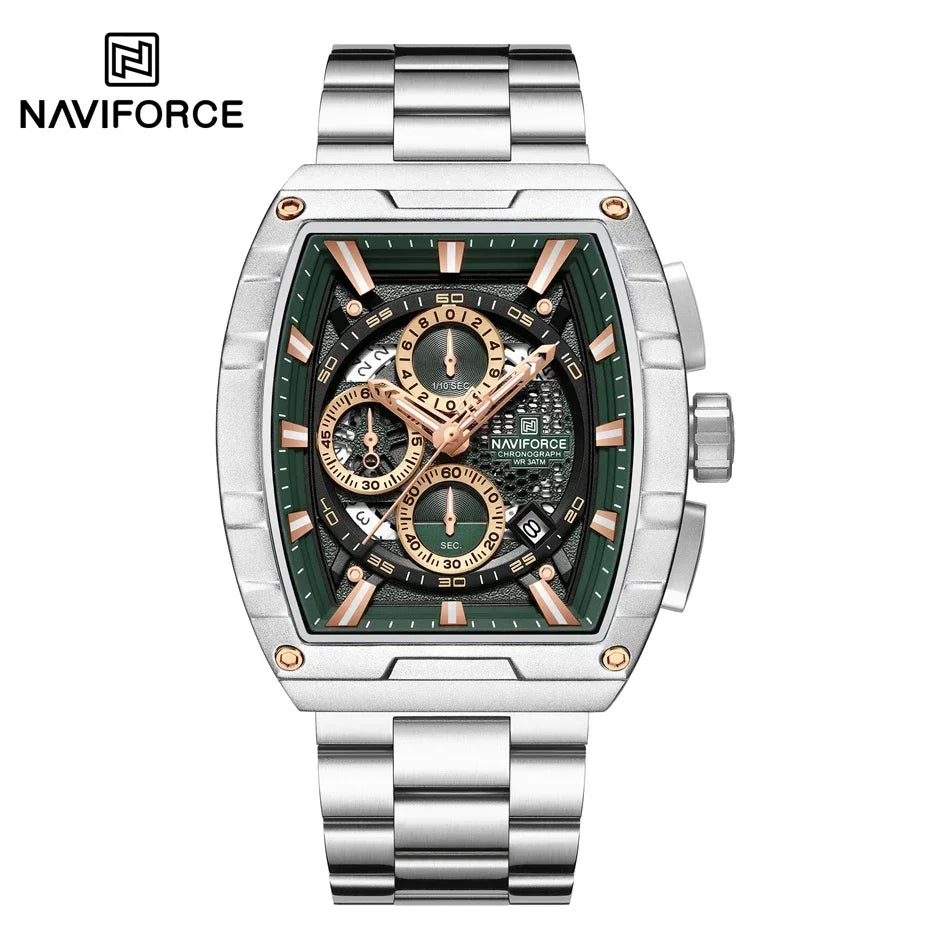 NAVIFORCE – Montre-bracelet à quartz de luxe pour hommes, marque supérieure, étanche, chronographe, 2025, date automatique
