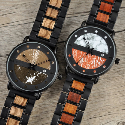 Montre en Bois BOBO BIRD pour Hommes Mouvement à Quartz Japonais Montres Étanche relogio masculino Cadeaux Personnalisables