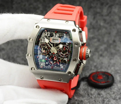 Montre RM en forme de tonneau de haute qualité, marque de luxe supérieure pour montre mécanique homme, montre automatique homme Montre Homme