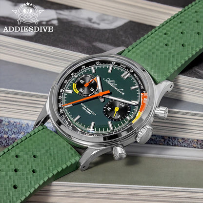 ChronoState ADDIESDIVE VK64 – Montre chronographe 38MM | Montre à quartz étanche 100M lumineuse BGW9