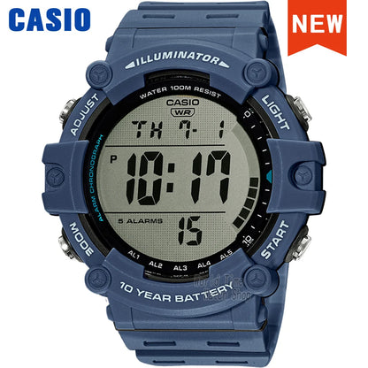 Montre Casio homme, dix ans d'autonomie, ensemble de luxe, montre de sport numérique LED étanche à quartz pour homme, relogio masculino AE-1500WH