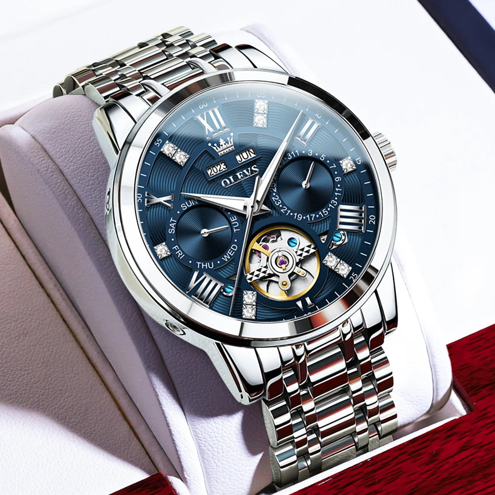 ChronoState 6701 – Automatic Flywheel Business Watch | Full Calendar Luminous 100M Waterproof