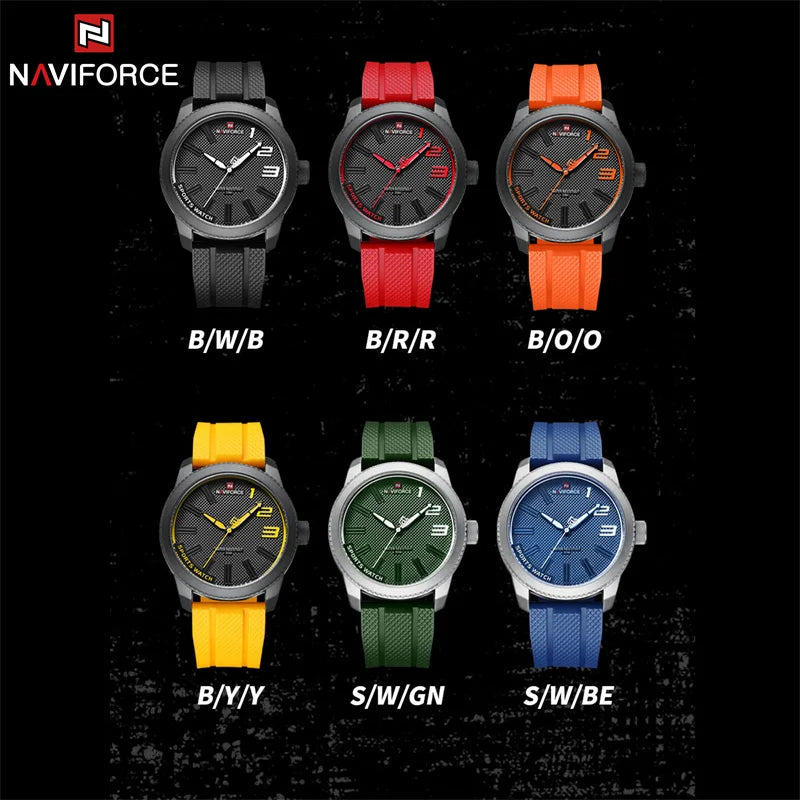 NAVIFORCE NF9202T Military Silicone Strap Watch