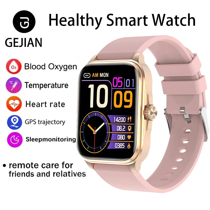 Montre connectée de santé 2026, surveillance de la fréquence cardiaque, de l'oxygène sanguin, de la pression artérielle, appels Bluetooth, GPS IP67, suivi des montres connectées