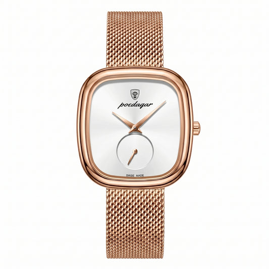 ChronoState Luna Mesh Elegant Quartz Watch for Women