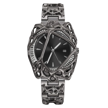 Montres ins de niche avancées de forme spéciale pour montres américaines européennes Y2K rétro de style albâtre pour montres de vigne élégantes pour hommes et femmes